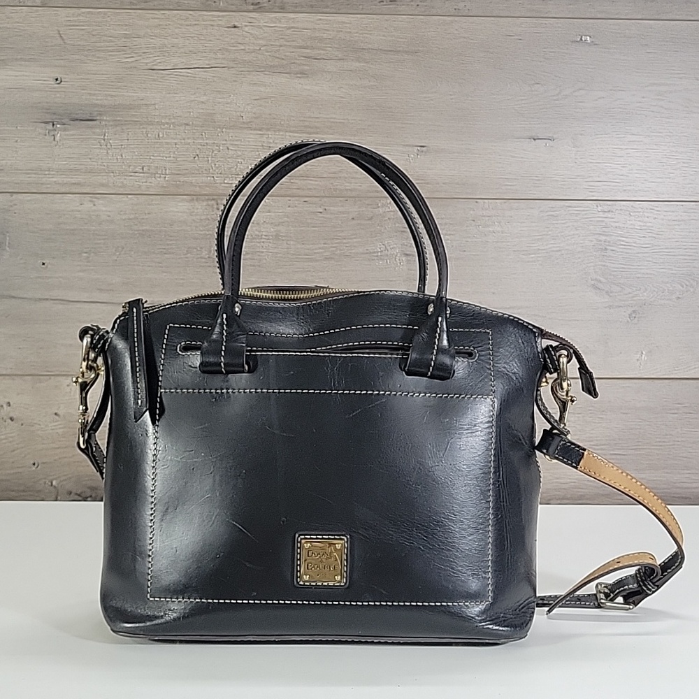 Dooney & Bourke Domed Satchel Shoulder Bag Purse Handbag